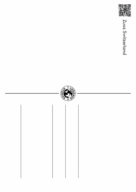 Zuoz – Postcard with Peel-Off Luggage Sticker