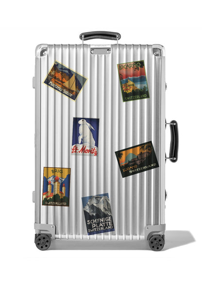 Interlaken in Autumn – Postcard with Peel-Off Luggage Sticker