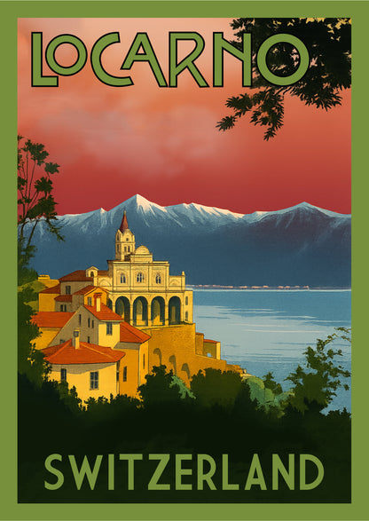 Locarno – Postcard with Peel-Off Luggage Sticker